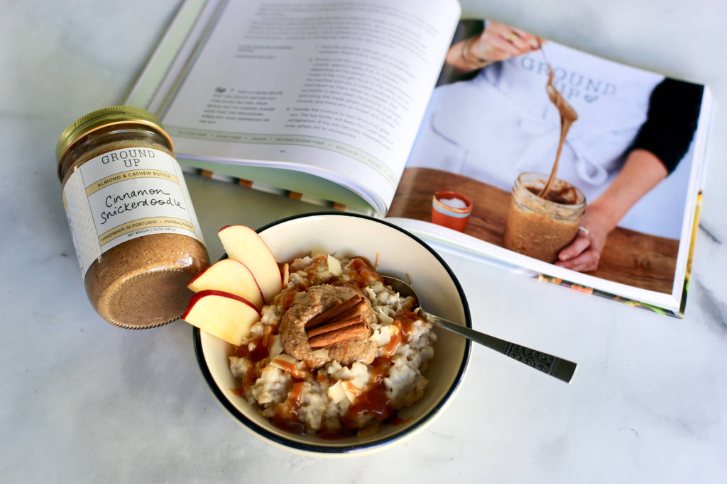 Ground Up Nut Butter 12oz - Cinnamon Snickerdoodle Almond + Cashew Nut Butter