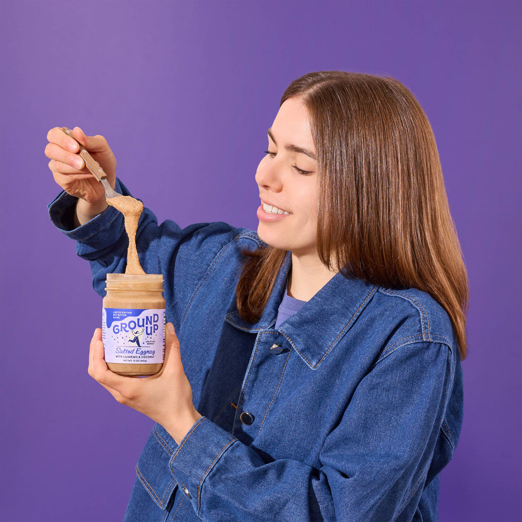 Ground Up Salted Eggnog Cashew + Coconut Butter