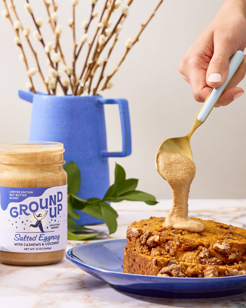 Ground Up Salted Eggnog Cashew + Coconut Butter