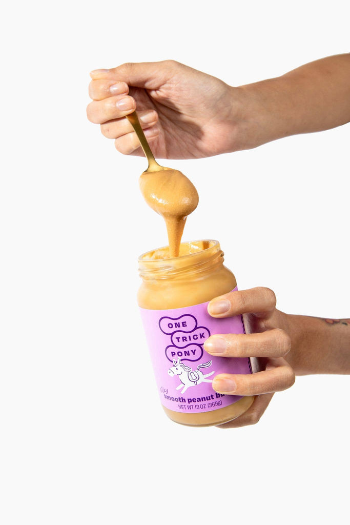 One Trick Pony Silky Smooth All Natural Peanut Butter - 13oz Glass Jar