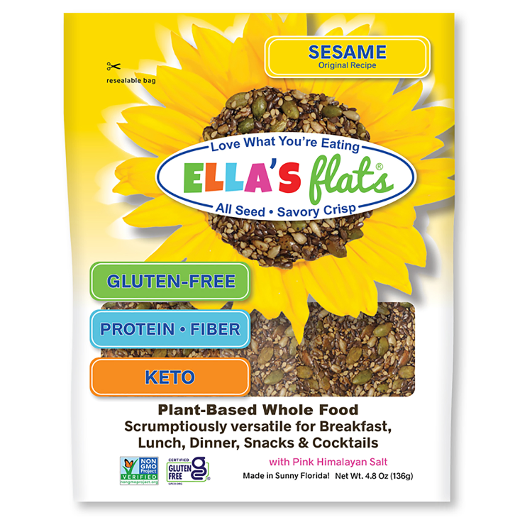 Ella's Flats Sesame All-Seed Savory Crisp